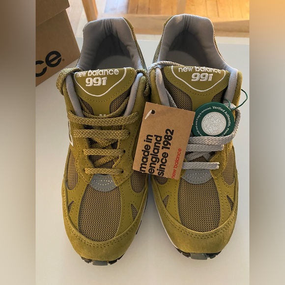 New Balance 991 Made in England - Green Moss - Size W6 - Picture 2 of 4